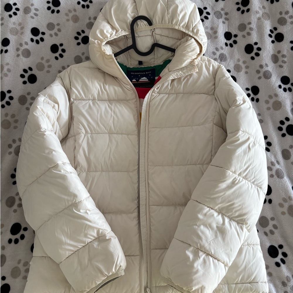Women's Cream Puffer Jacket